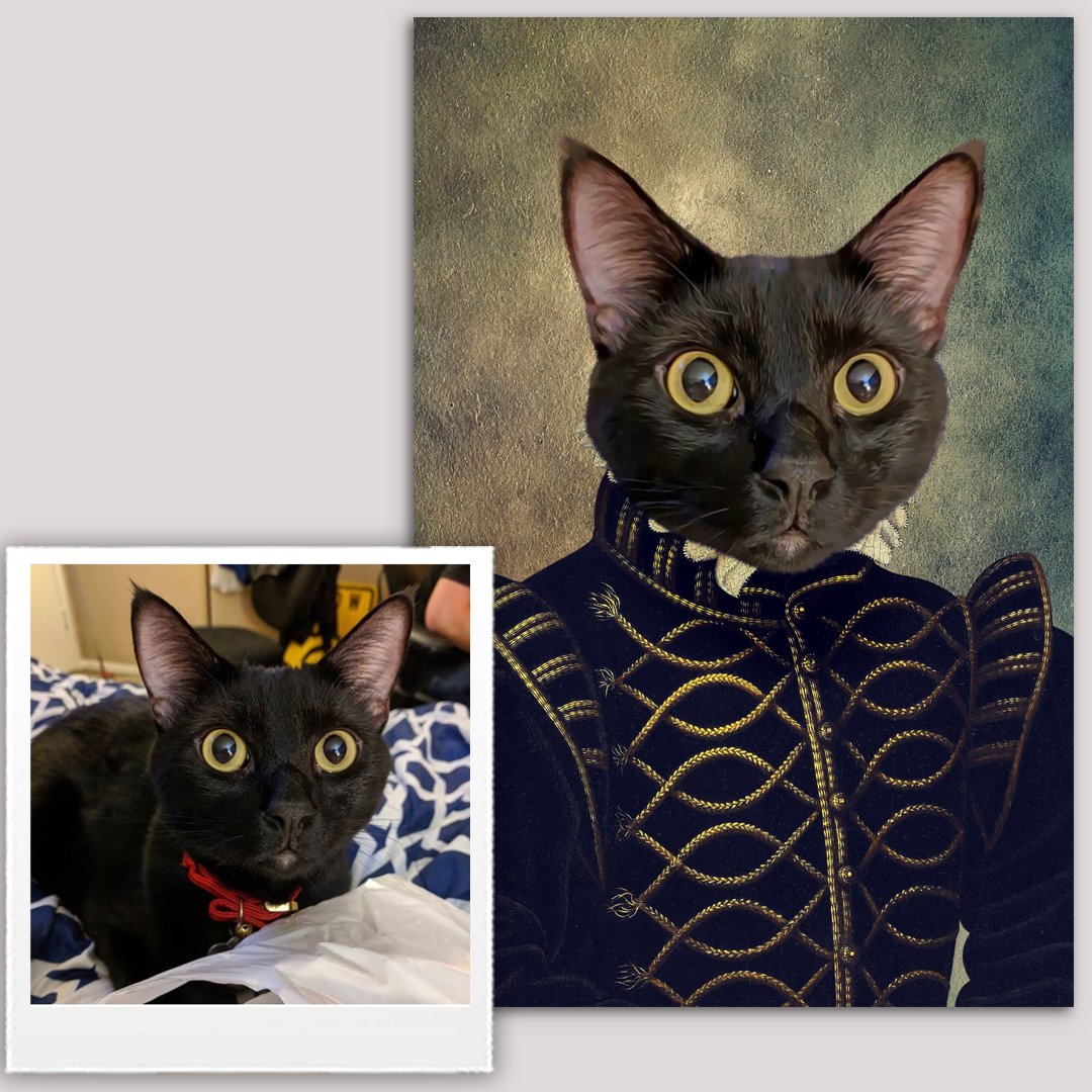 The Duke Renaissance Custom Pet Art Canvas