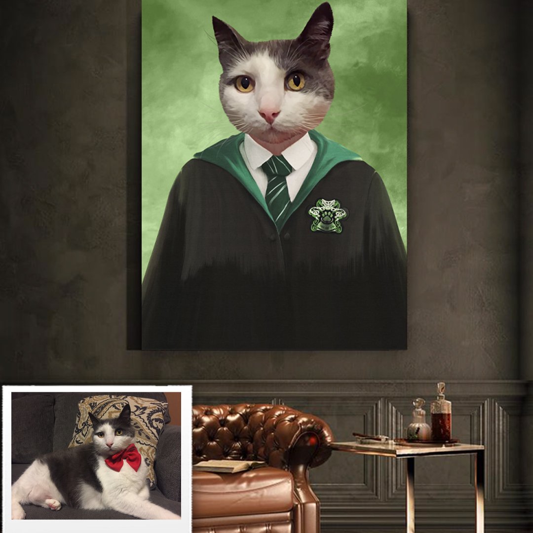 Harry Potter Slytherin Custom Pet Art Canvas
