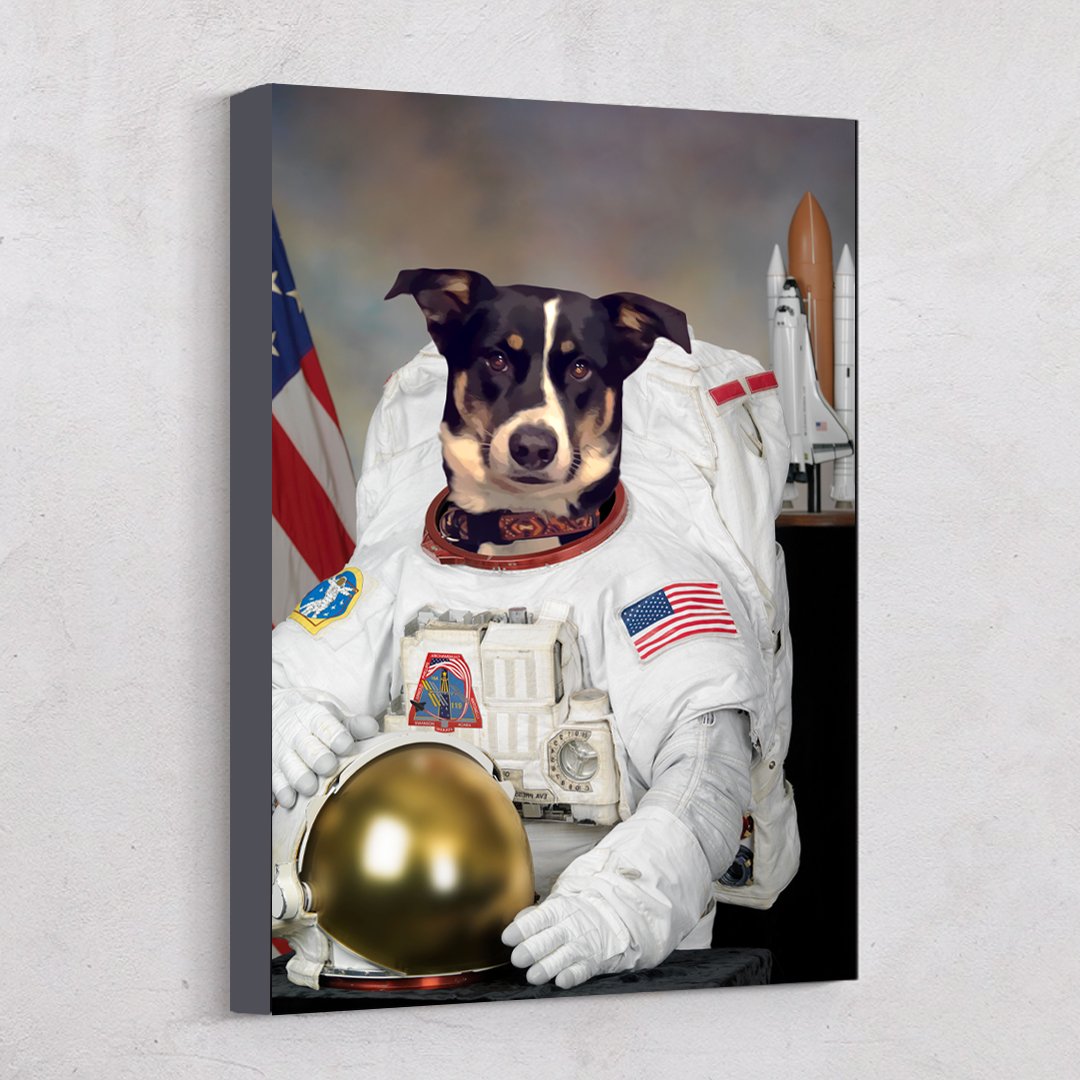 Custom Pet Astronaut Canvas