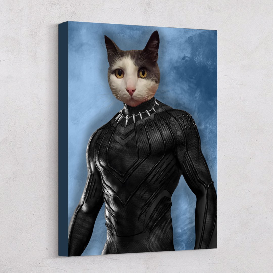Black Panther Custom Pet Design Canvas