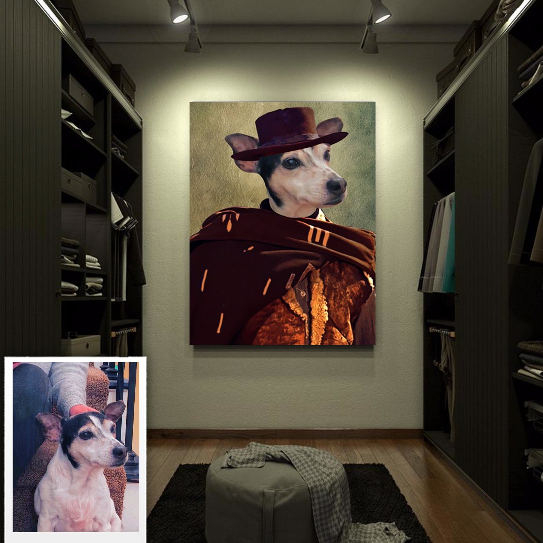 The Good, The Bad & The Ugly Western Custom Pet Art Canvas