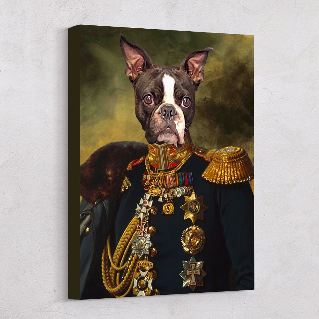 Royal General Renaissance Custom Pet Art Canvas