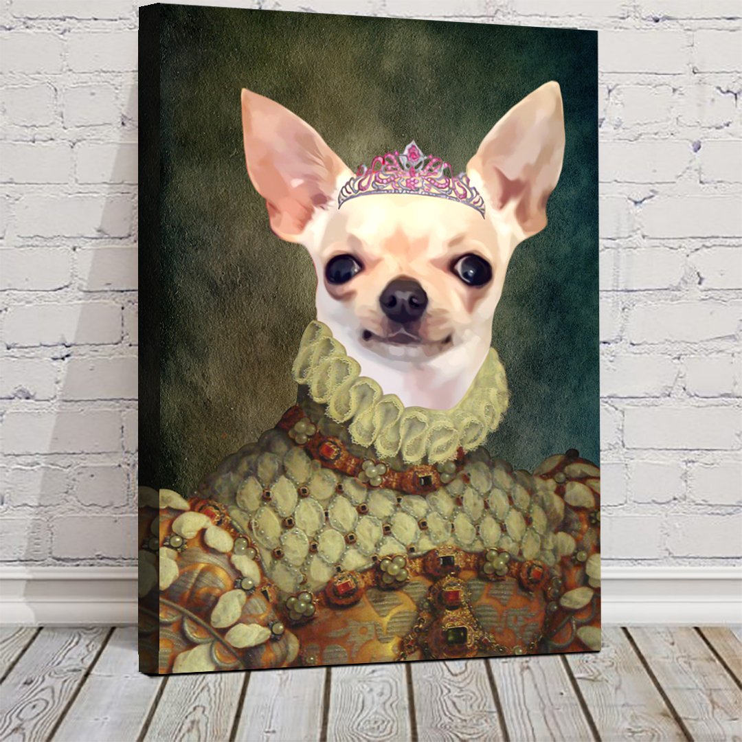 Princess Renaissance Custom Pet Art Canvas