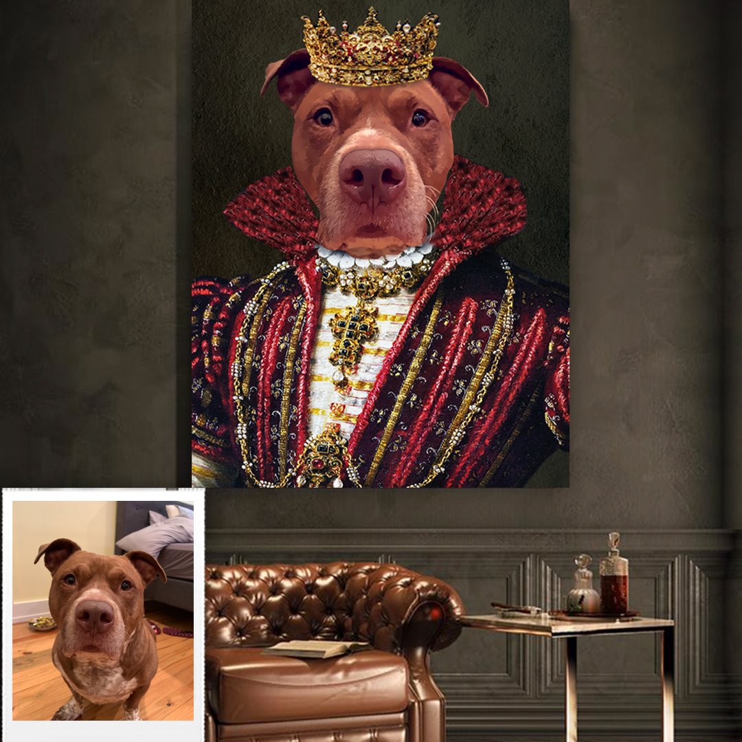Queen Eleanor Renaissance Custom Pet Art Canvas