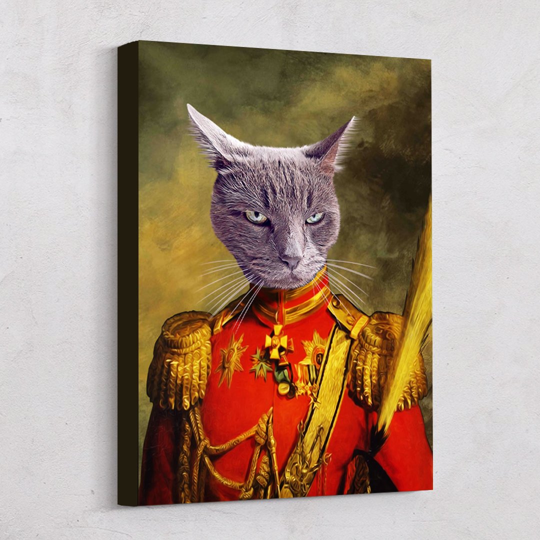 Royal Lieutenant Custom Pet Art Canvas