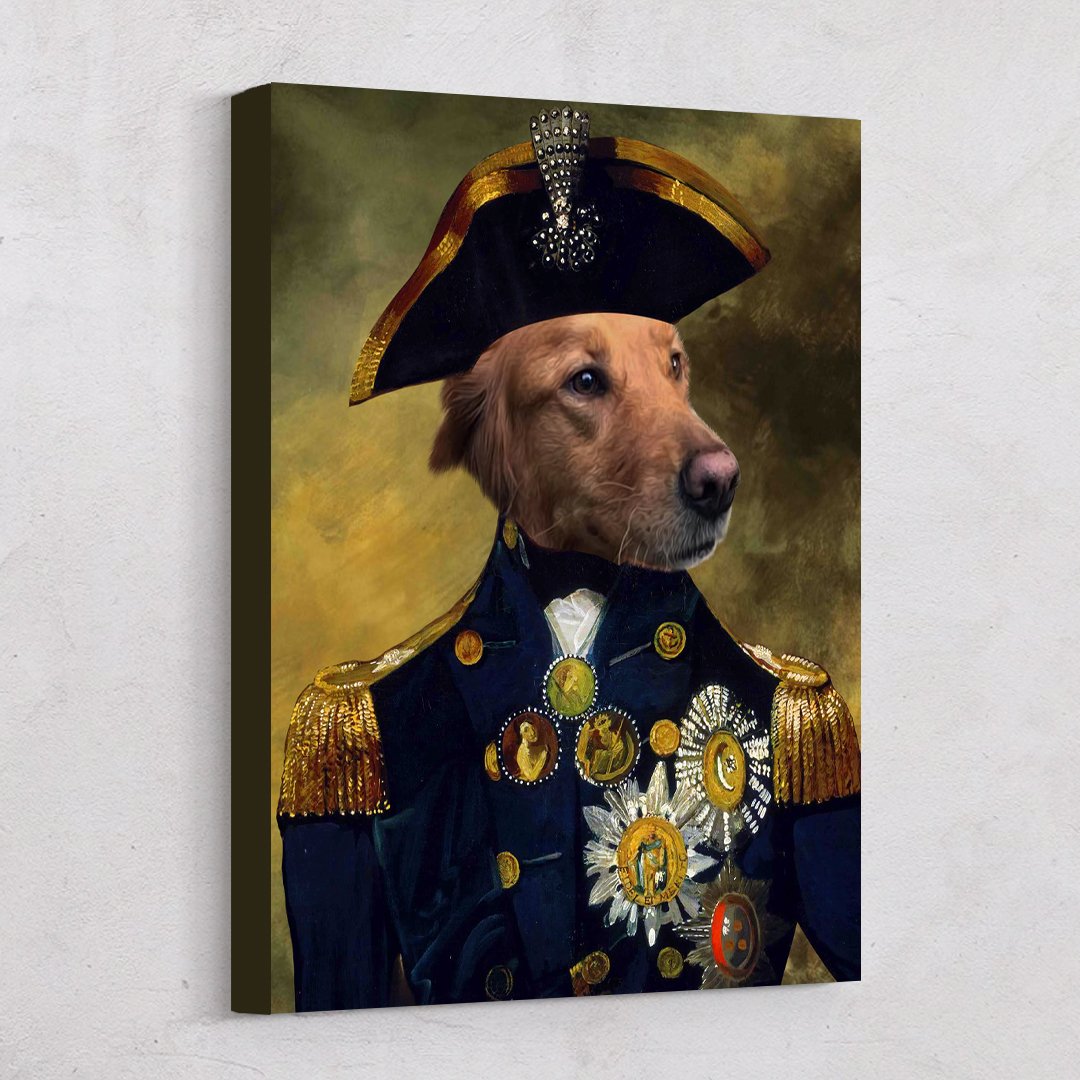 Royal Admiral Renaissance Custom Pet Art Canvas