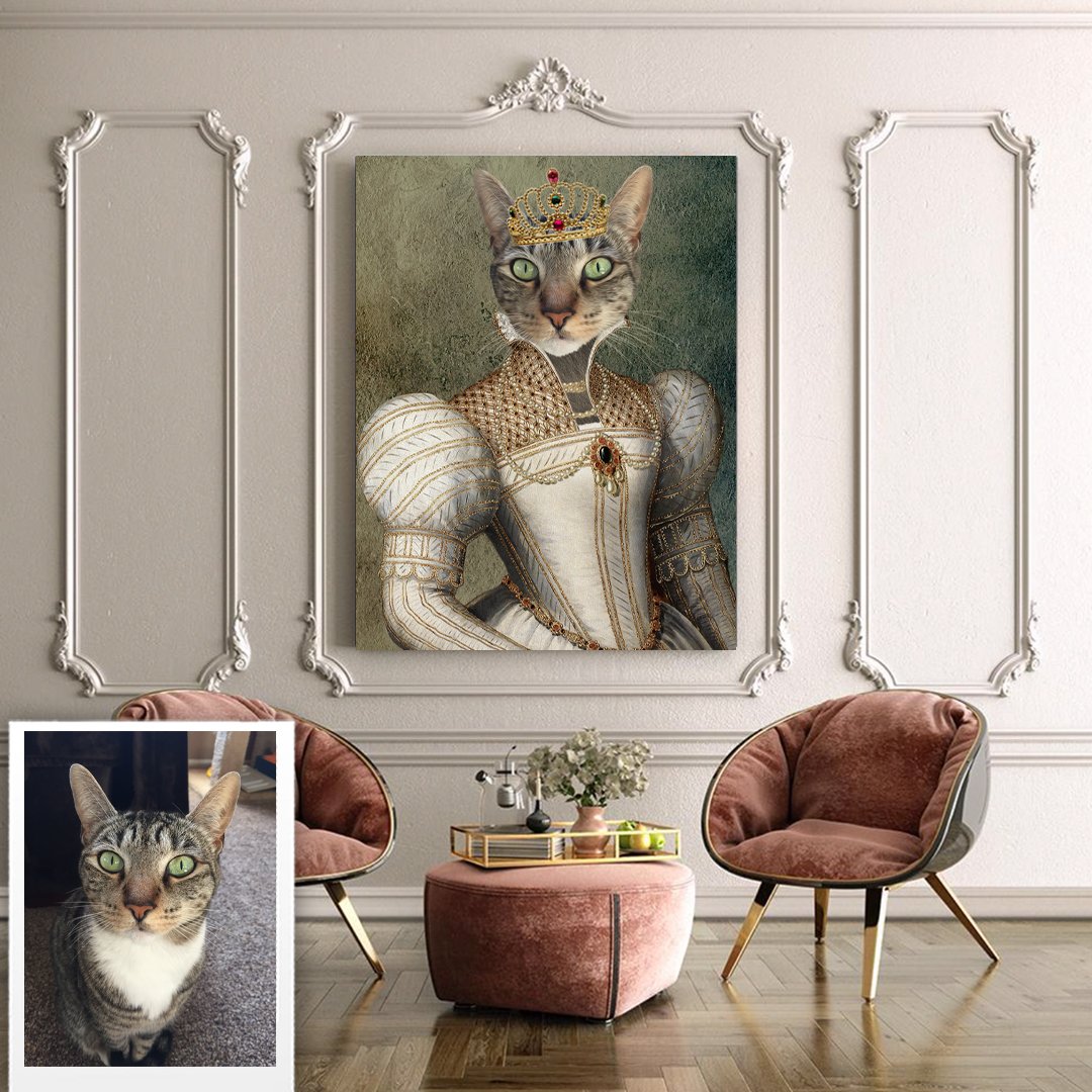 Valentina Queen Renaissance Custom Pet Art Canvas