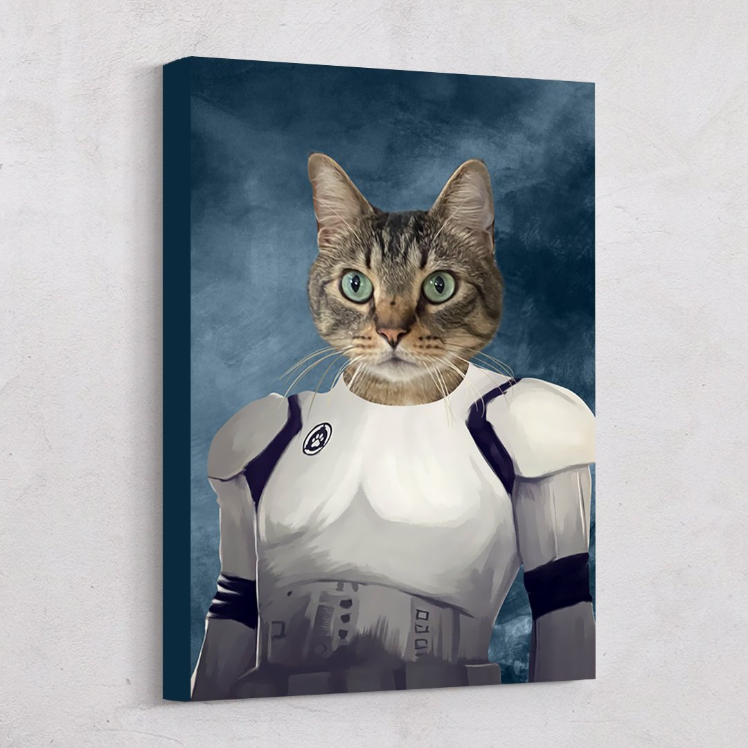 Storm Trooper Custom Pet Art Canvas