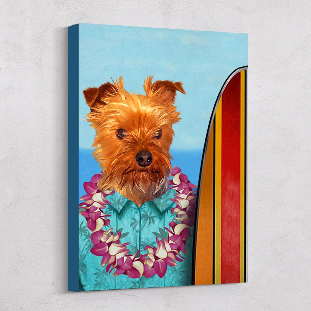 Surfer Custom Pet Art Canvas